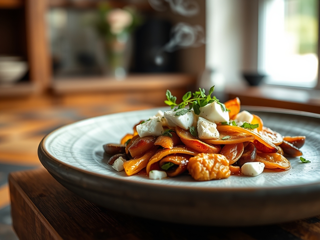 Ensalada de lentejas y feta
