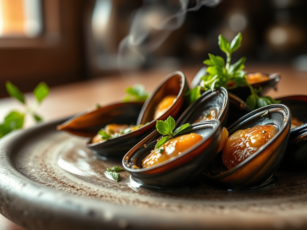 Mejillones al vapor rápidos