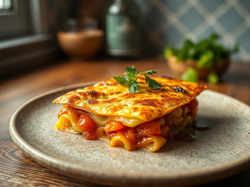 Tortilla de pasta sobrante