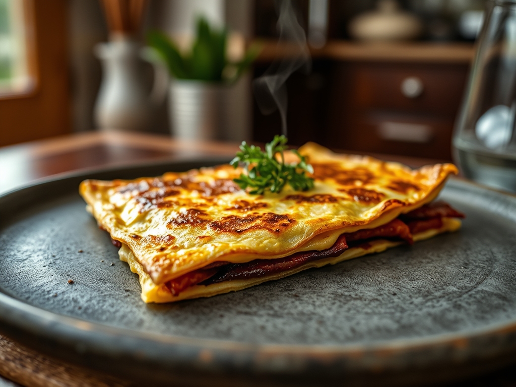 Tortilla francesa de hotel