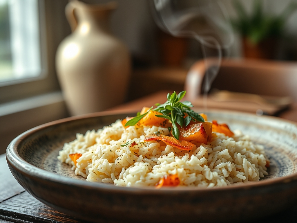 Arroz blanco con truco de ajo