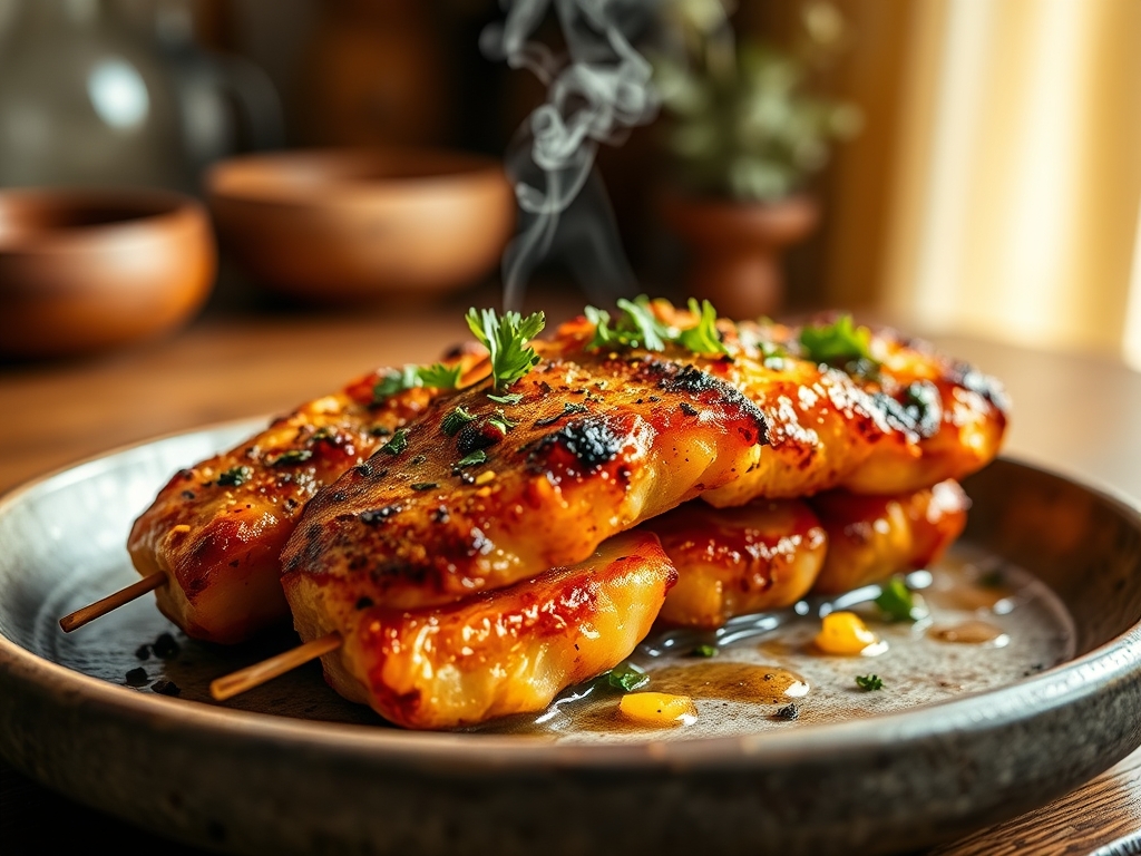 Brochetas de piña a la brasa