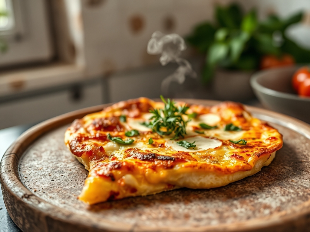 Pizza de tortilla de trigo
