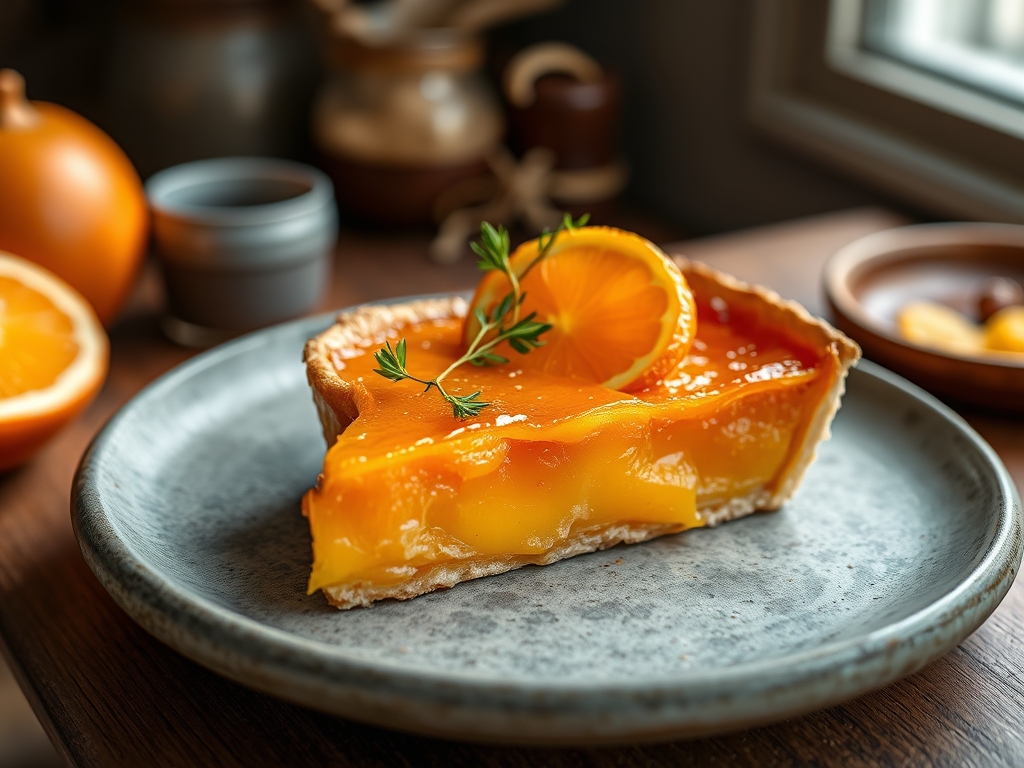 Tarta de naranja entera